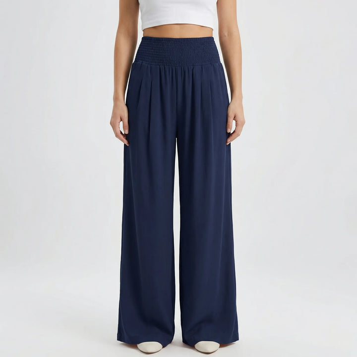 Widevelle - High-Waist Wide-Leg Palazzo Pants