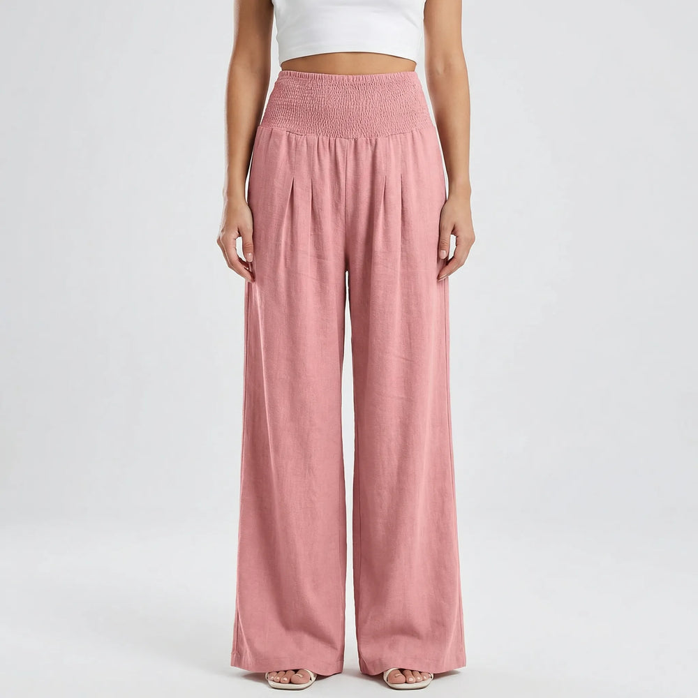 Widevelle - High-Waist Wide-Leg Palazzo Pants