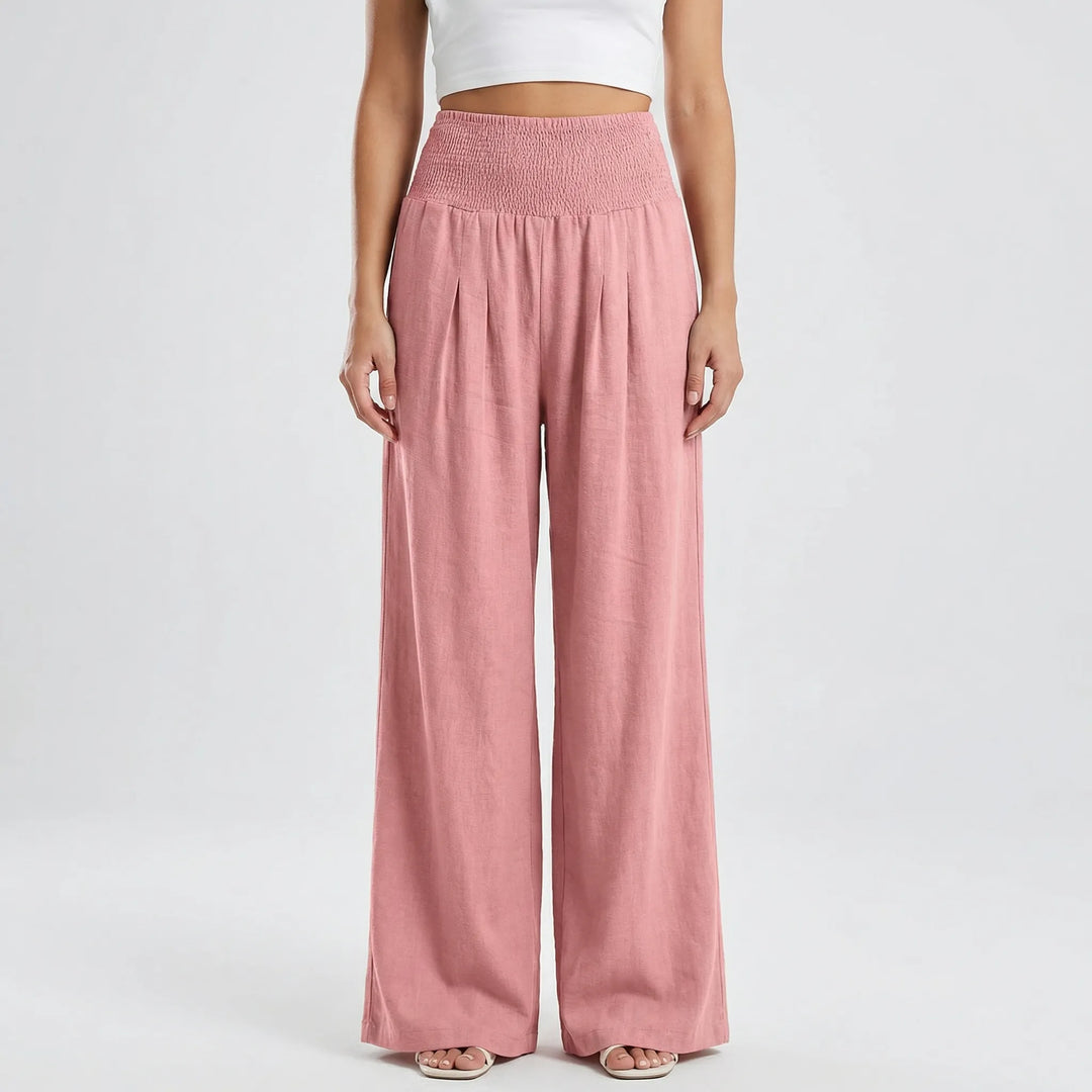 Widevelle - High-Waist Wide-Leg Palazzo Pants