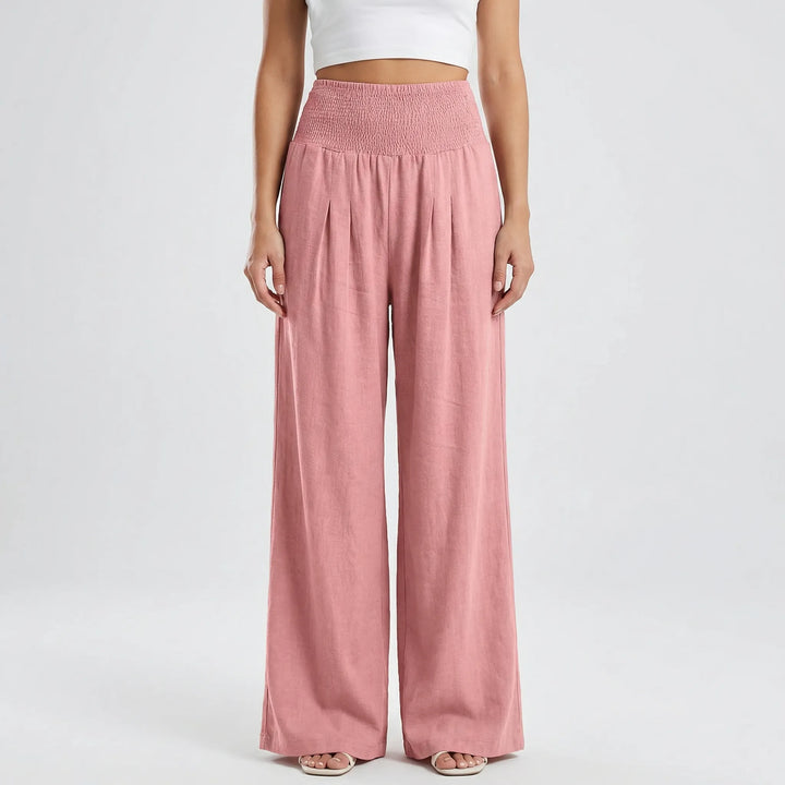 Widevelle - High-Waist Wide-Leg Palazzo Pants