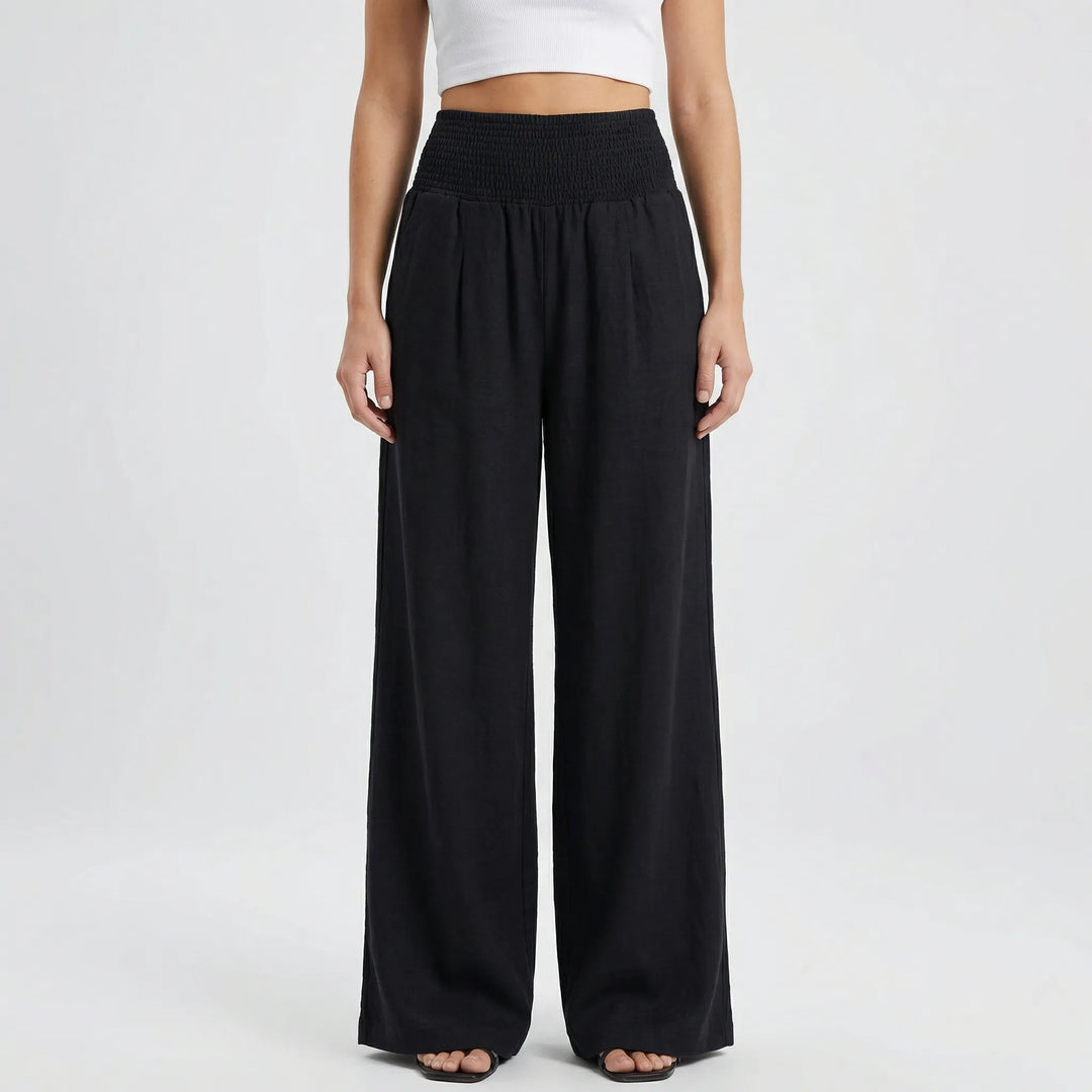 Widevelle - High-Waist Wide-Leg Palazzo Pants