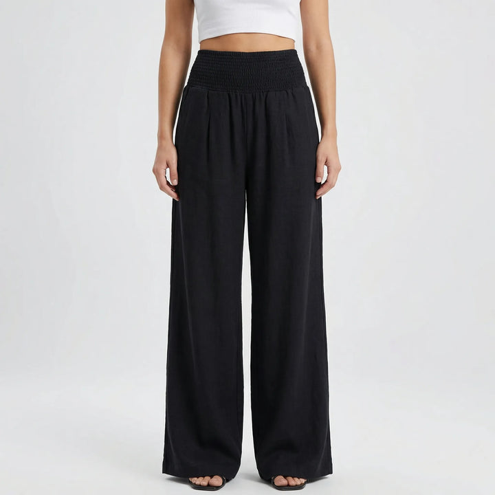 Widevelle - High-Waist Wide-Leg Palazzo Pants