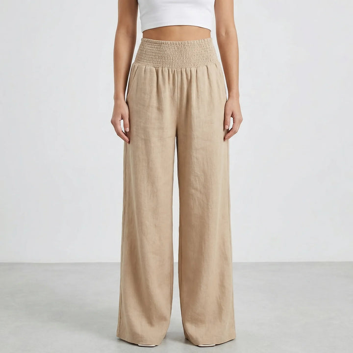 Widevelle - High-Waist Wide-Leg Palazzo Pants