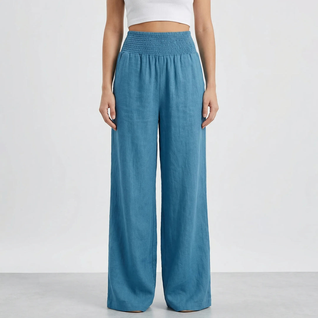 Widevelle - High-Waist Wide-Leg Palazzo Pants