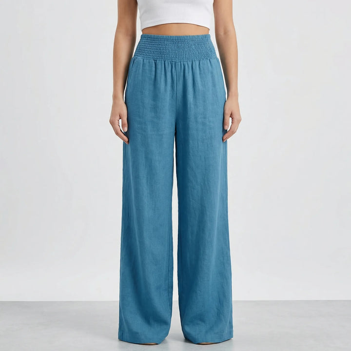 Widevelle - High-Waist Wide-Leg Palazzo Pants