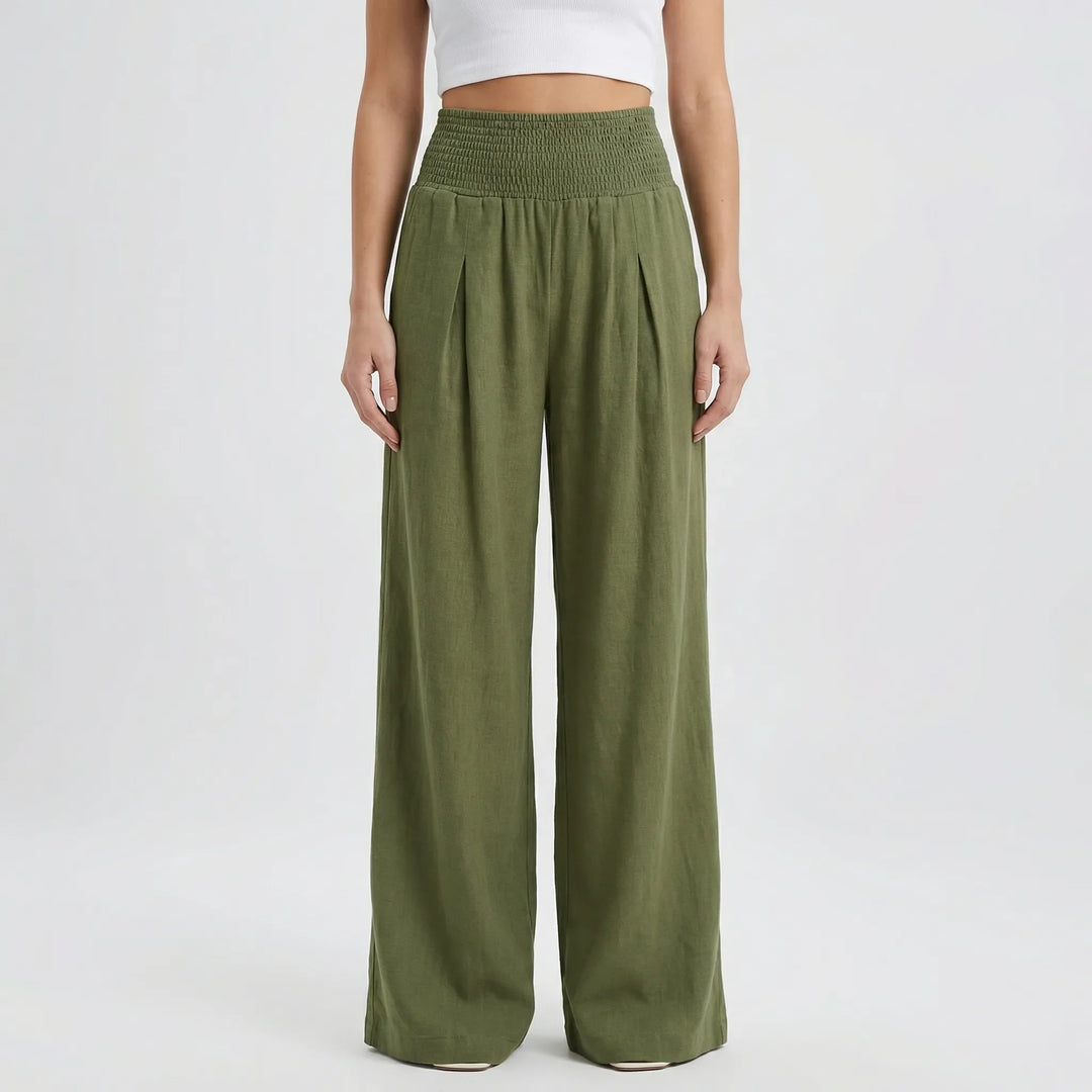 Widevelle - High-Waist Wide-Leg Palazzo Pants