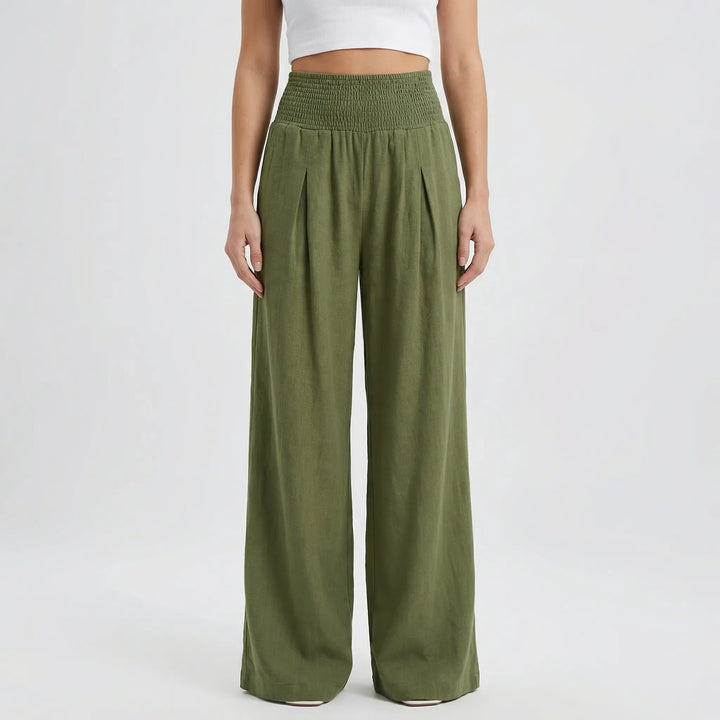 Widevelle - High-Waist Wide-Leg Palazzo Pants