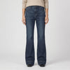 Högtaljade Breda Denim Byxor