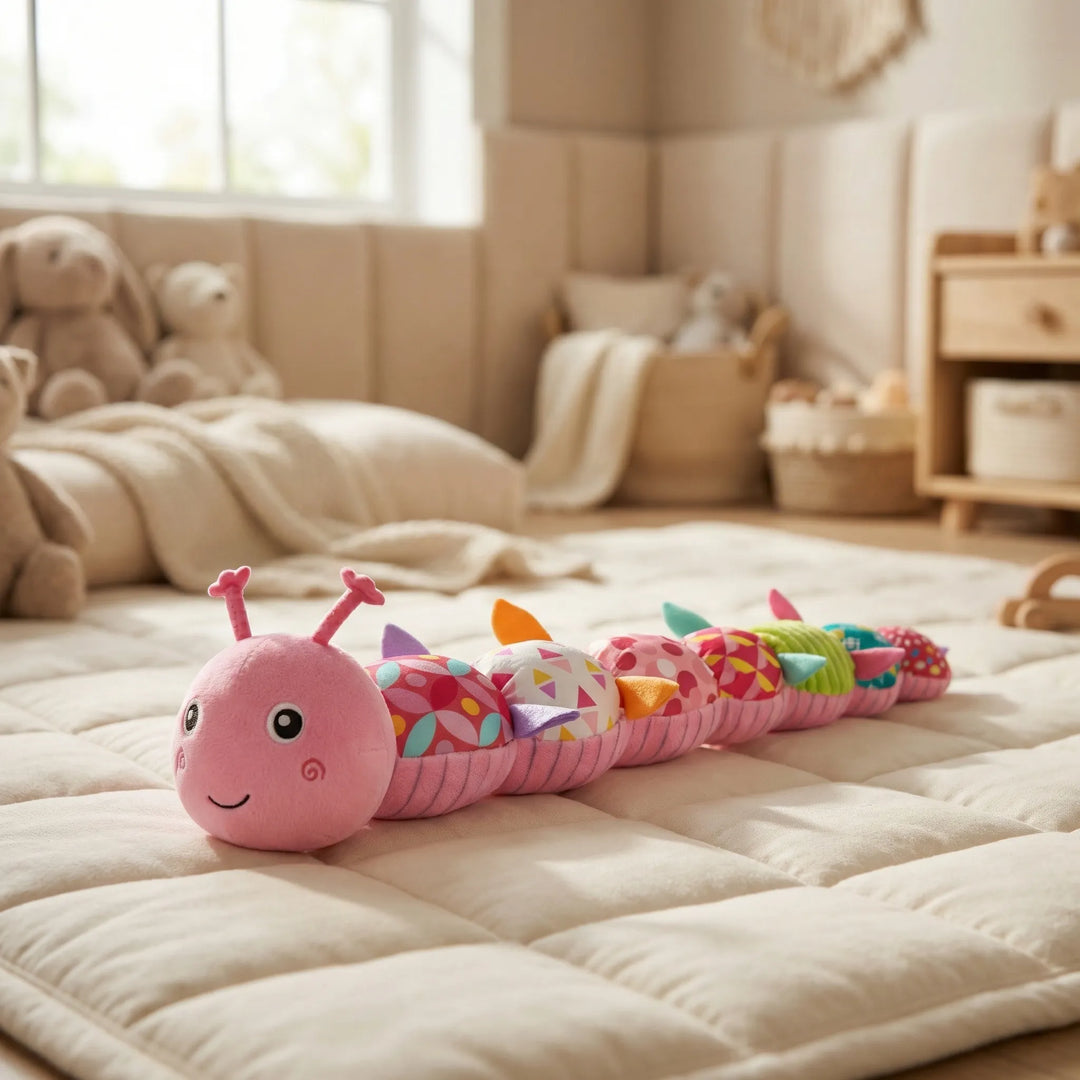 Wigglix - Caterpillar-Shaped Plush Rattle Toy