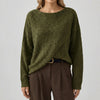 Oversized Batwing Crew Neck Tröja