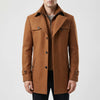 Mid-Length Button-Front Vinterjacka för Män