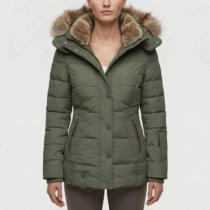 Wintrelle - Hooded Padded Women's Winter Jacket