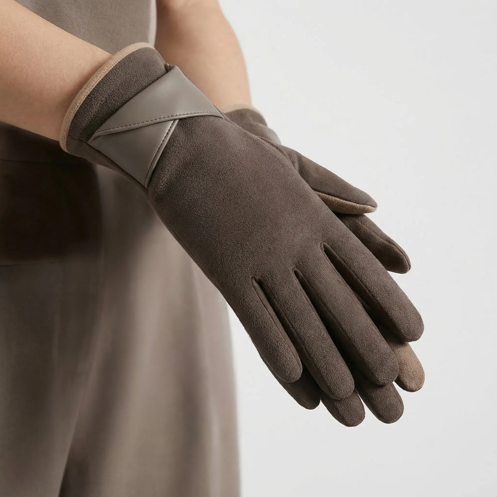 Wintriva - Lined Wrist-Strap Winter Gloves