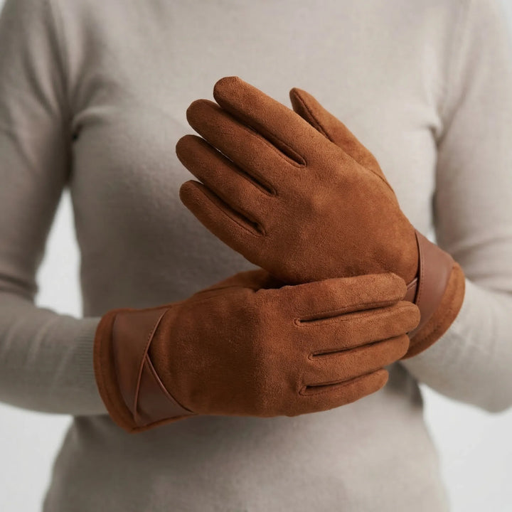 Wintriva - Lined Wrist-Strap Winter Gloves