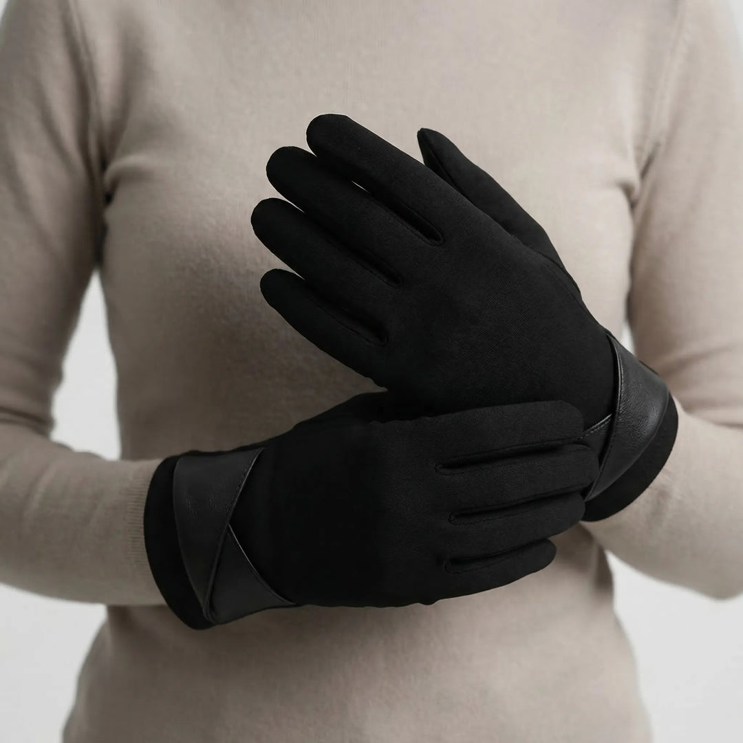 Wintriva - Lined Wrist-Strap Winter Gloves