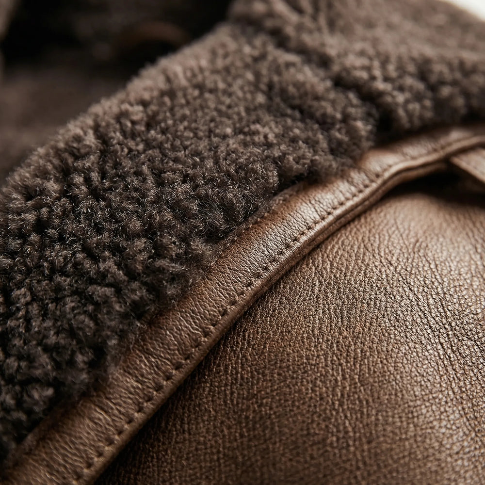 Wintrok - Padded Men's Winter Jacket With Wide Collar