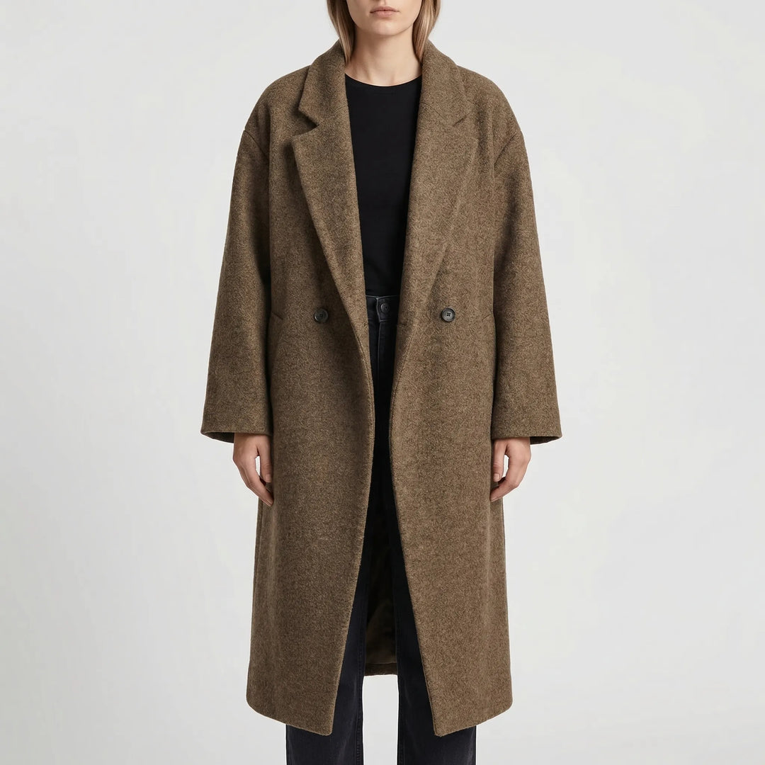 Wintrova - Long Double-Breasted Winter Coat