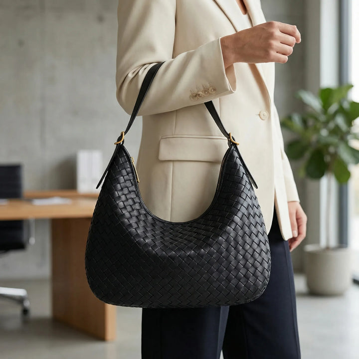 Wovella - Woven Tote Shoulder Bag