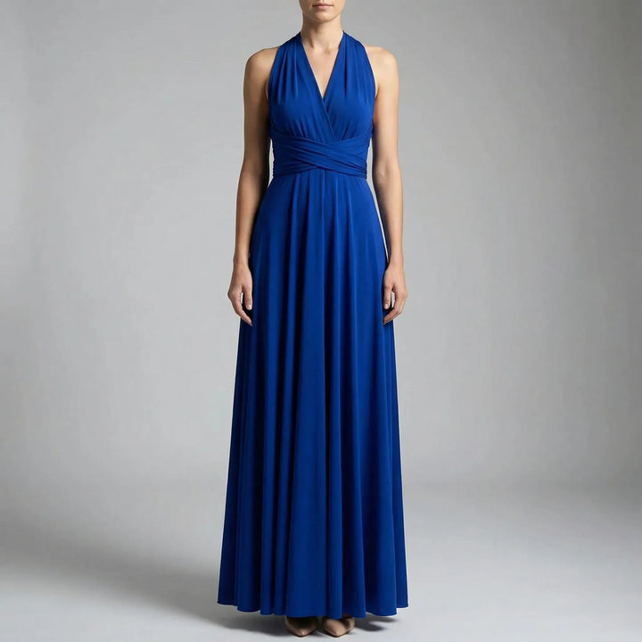 Wravelle - Adjustable Wrap Midi Dress For Women