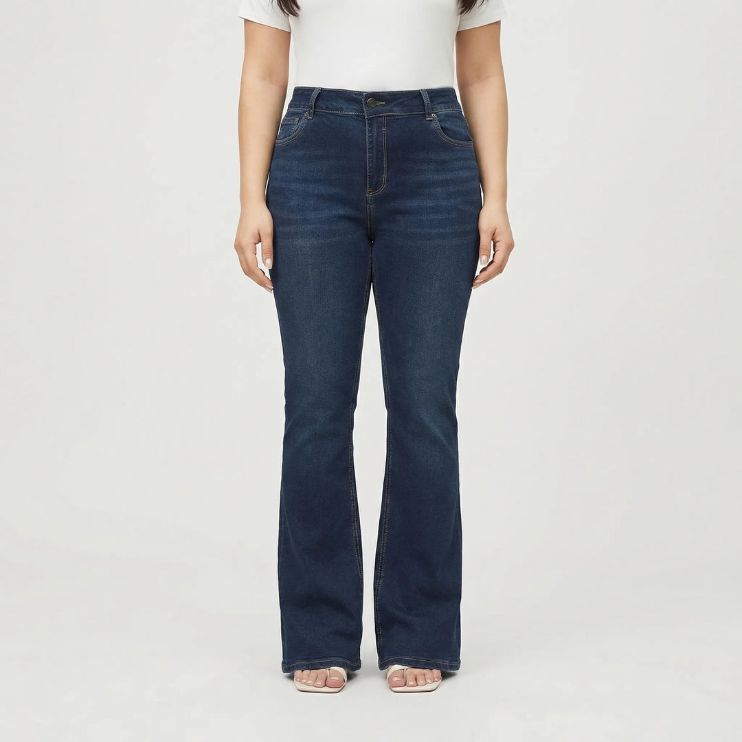 Wrenlow - High-Waisted Straight Leg Women's Jeans