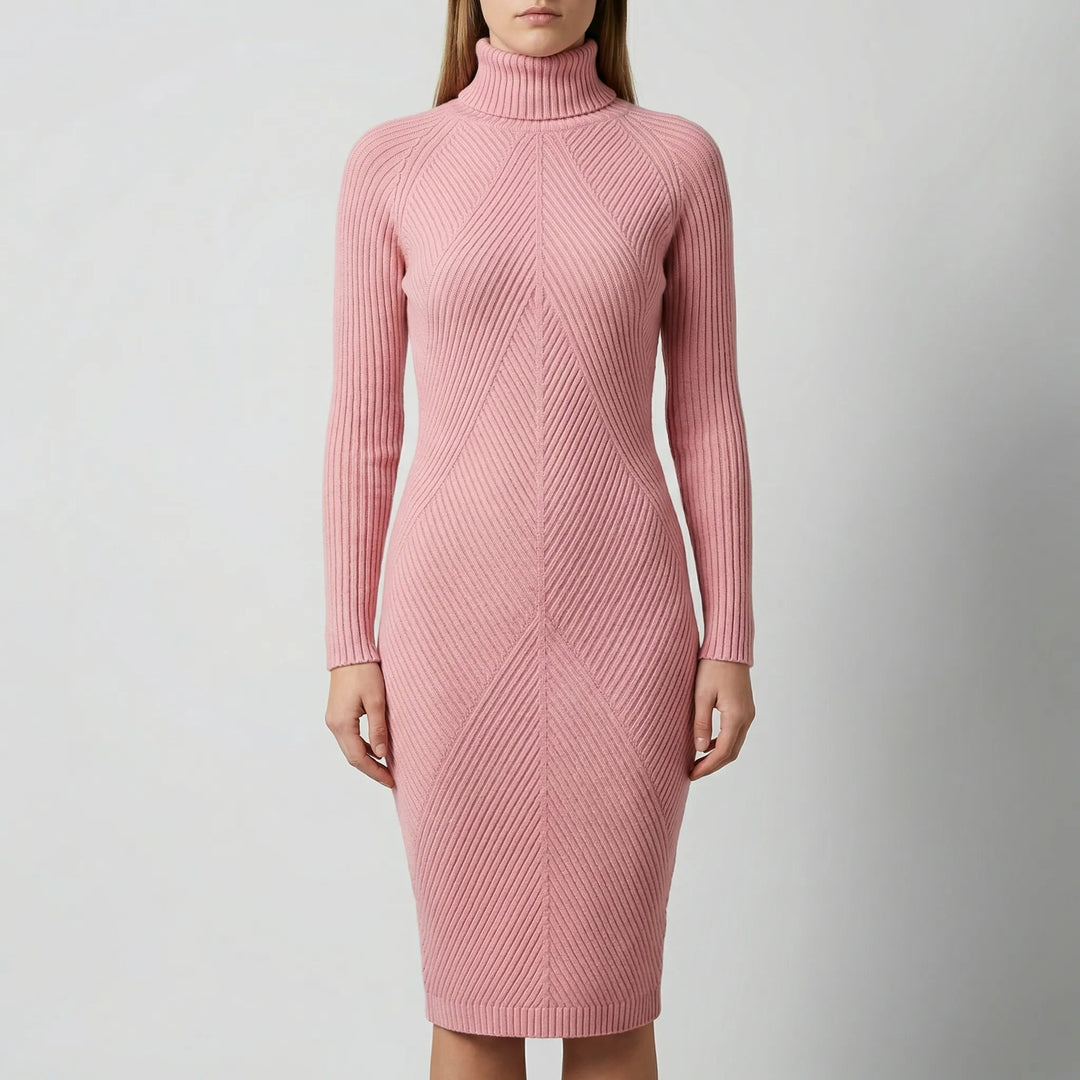 Wyntrika - Long Sleeve Knit Sweater Dress
