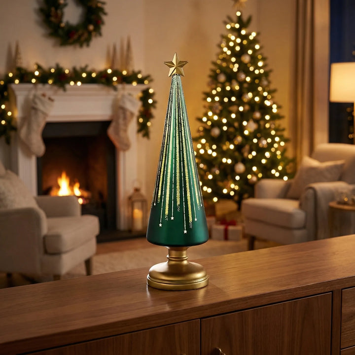 Yuletrix - Light-Up Indoor Christmas Tree Figurine