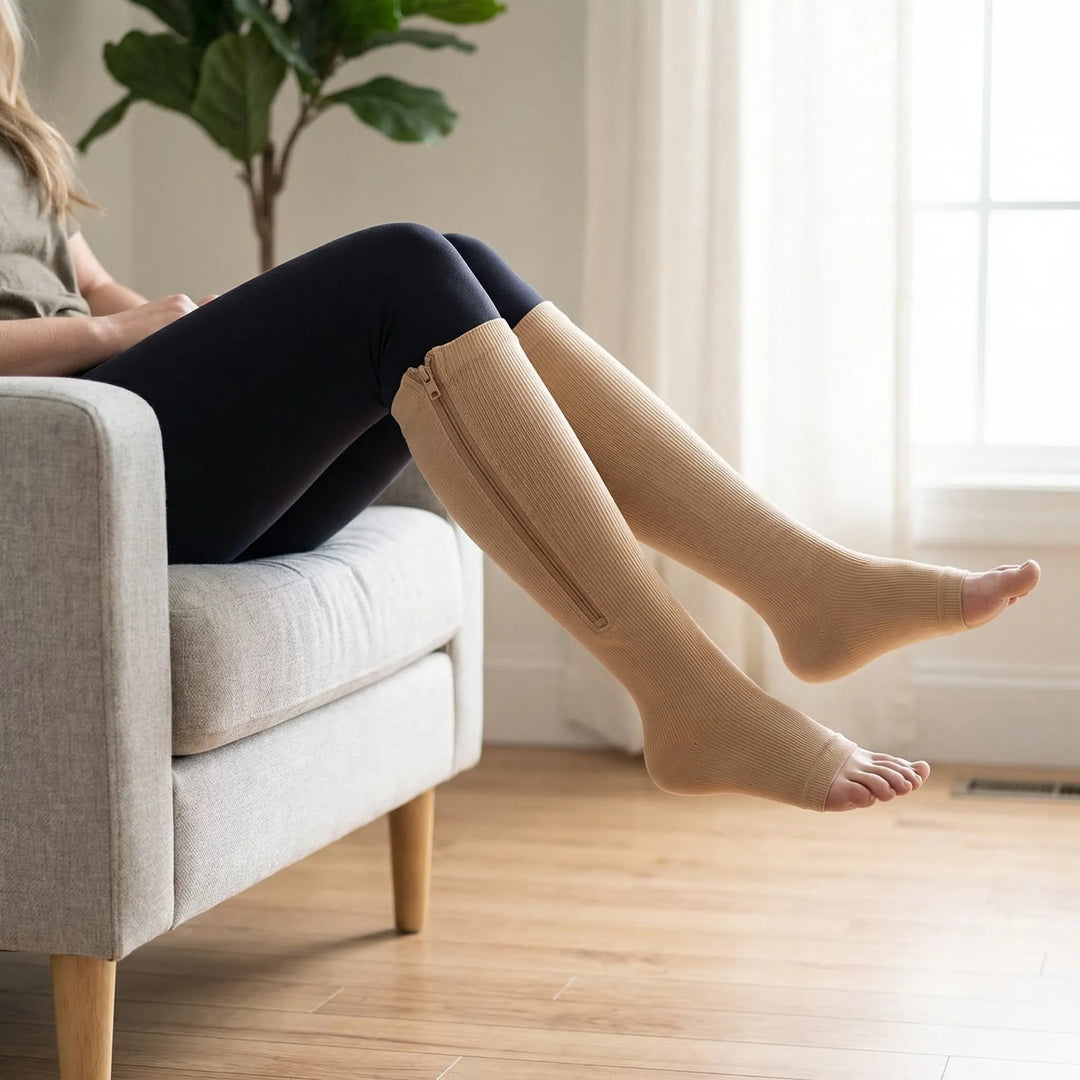 Zipplex - Graduated Compression Knee-High Stocking