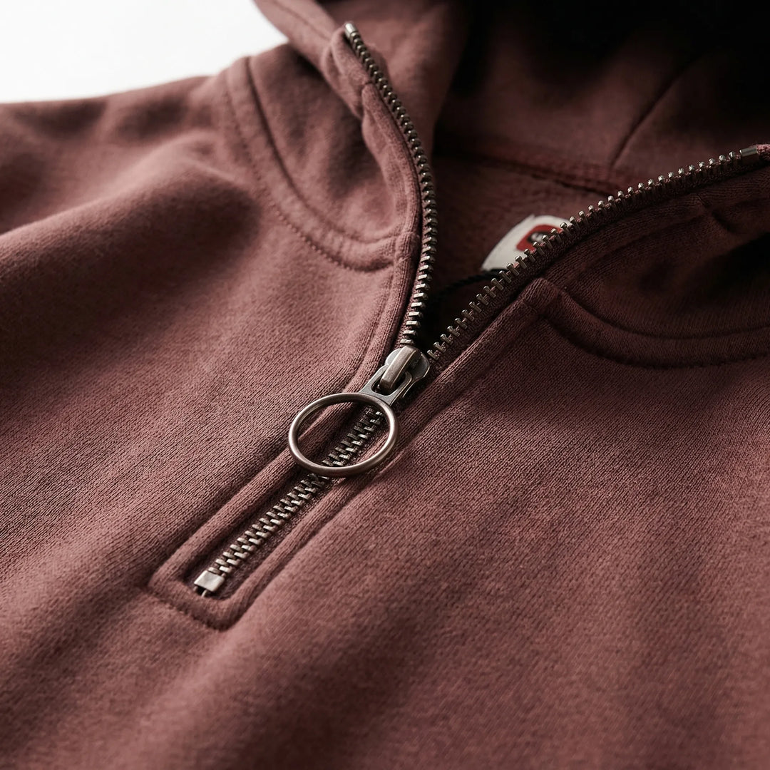 Zipwear - Half-Zip Hooded Pullover For Men