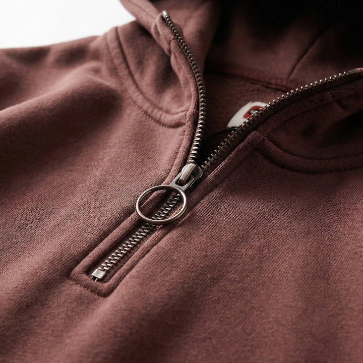 Zipwear - Half-Zip Hooded Pullover For Men