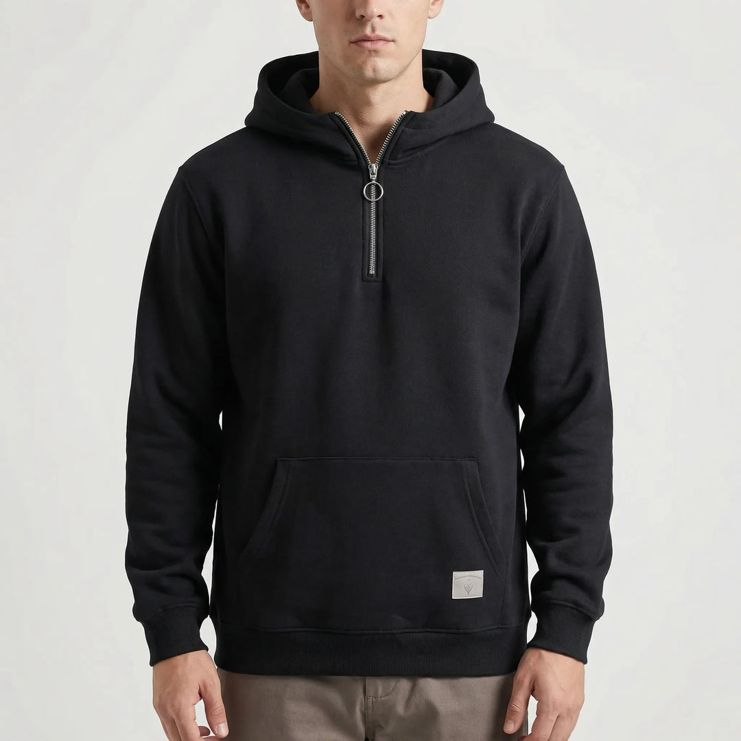 Zipwear - Half-Zip Hooded Pullover For Men