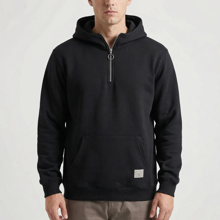 Zipwear - Half-Zip Hooded Pullover For Men