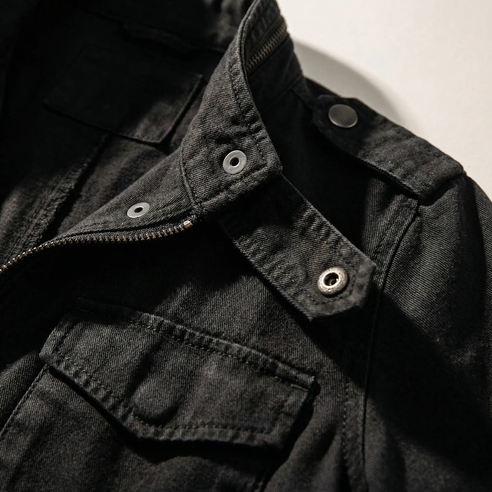 Zolvera - Hooded Zip-Up Utility Jacket