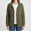 Hooded Zip-Up Utility Jacket