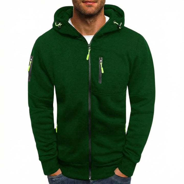 Zolvex - Full-Zip Hooded Sweatshirt Jacket For Men