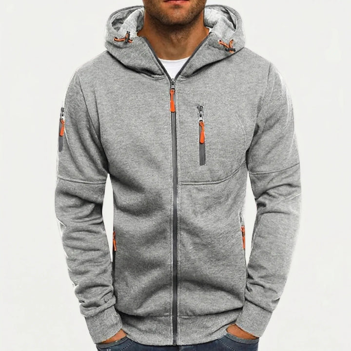 Zolvex - Full-Zip Hooded Sweatshirt Jacket For Men