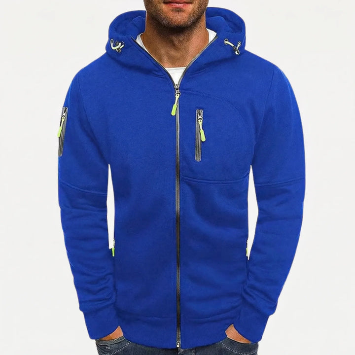 Zolvex - Full-Zip Hooded Sweatshirt Jacket For Men