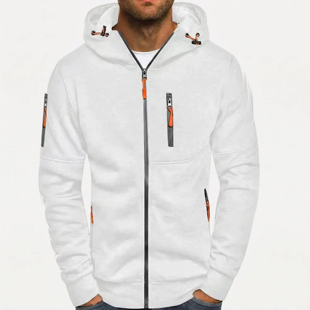 Zolvex - Full-Zip Hooded Sweatshirt Jacket For Men