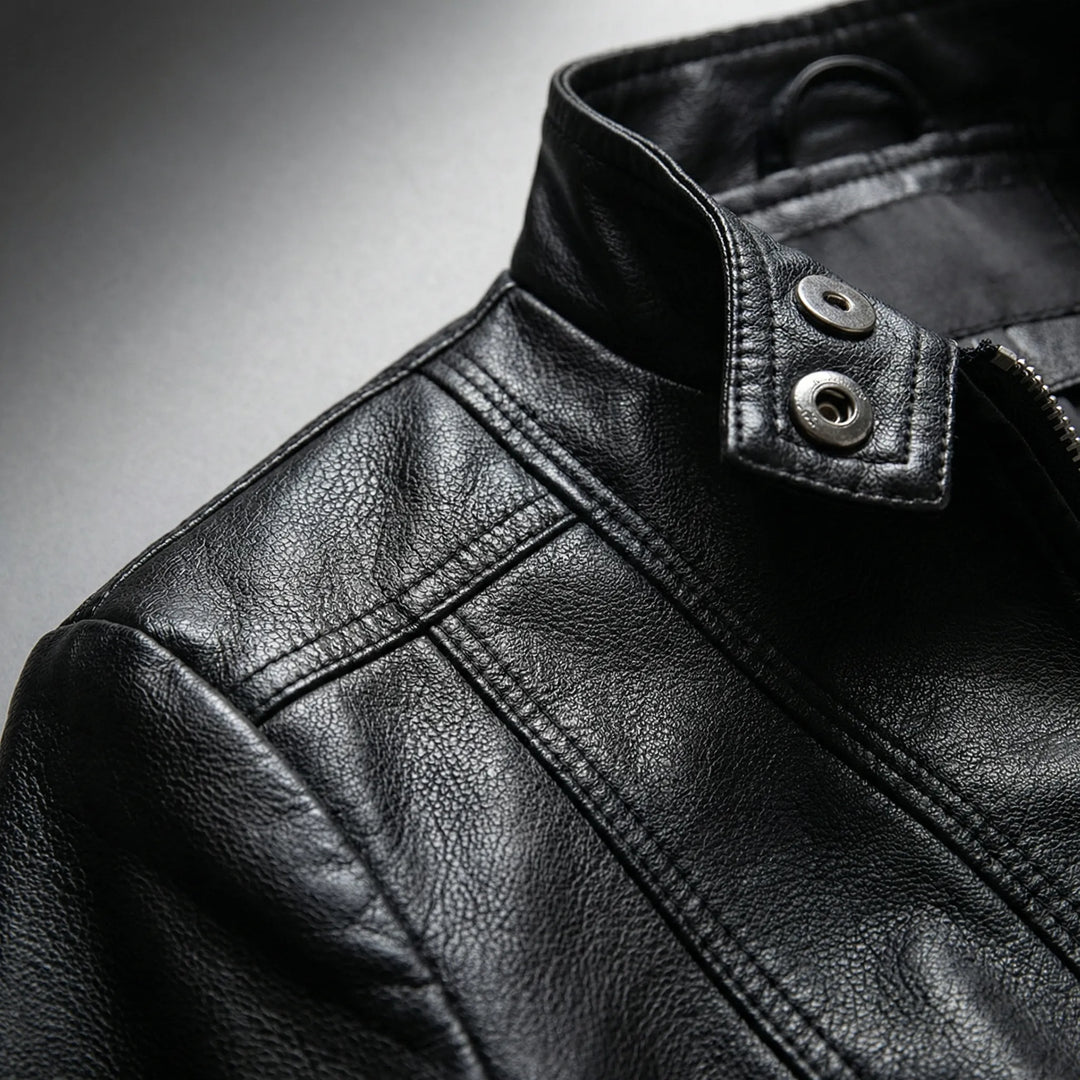 Zyndra - Structured Zip-Front Moto-Style Jacket