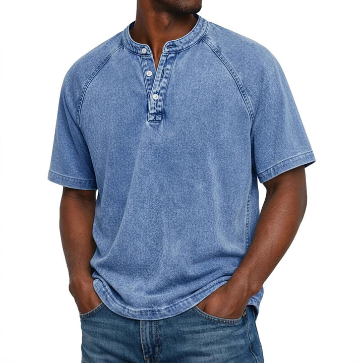 Distressed Crewneck Short-sleeve T-shirt