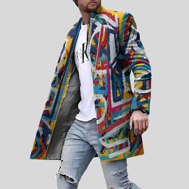 Gatu Tryck Kappa – Casual & Justerbar Mans Jacka