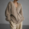 Fin Ull-liknande Cardigan