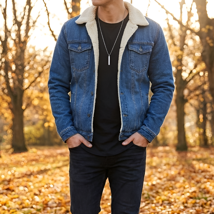 Tidlös Denimjacka för Män