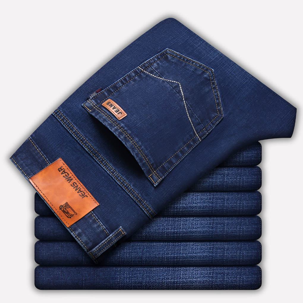 Herrens Raka Ben Jeans - Hållbart Denim
