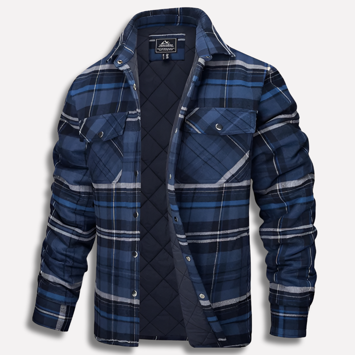 Bomull Kontrollerad Flanell Lumberjack Skjorta