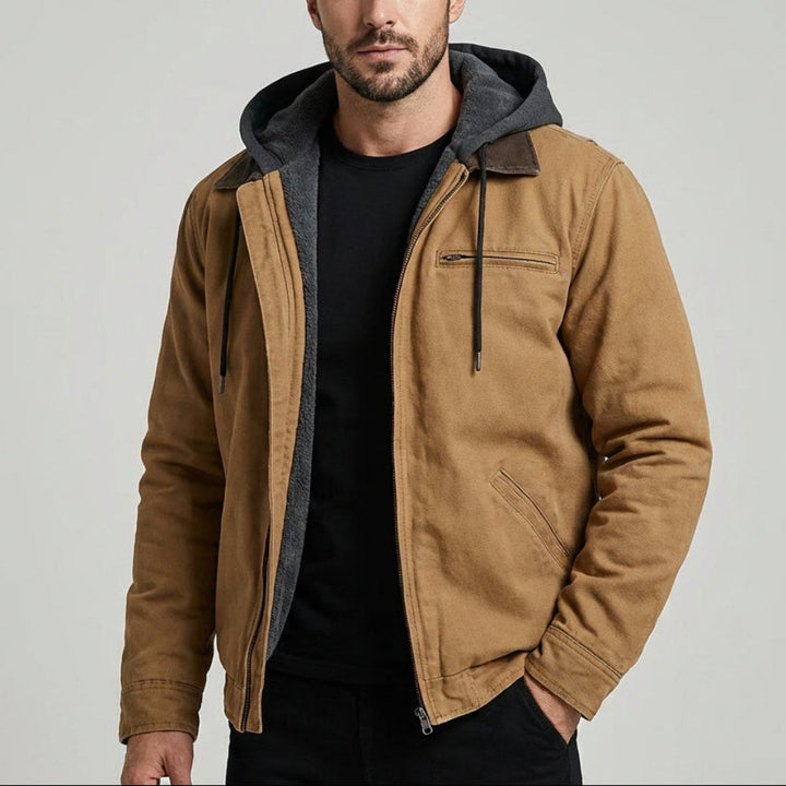 Klassisk Hooded Jacka för Män