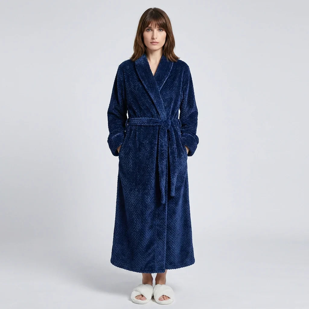 Kvinnors Plush Hooded Badrock
