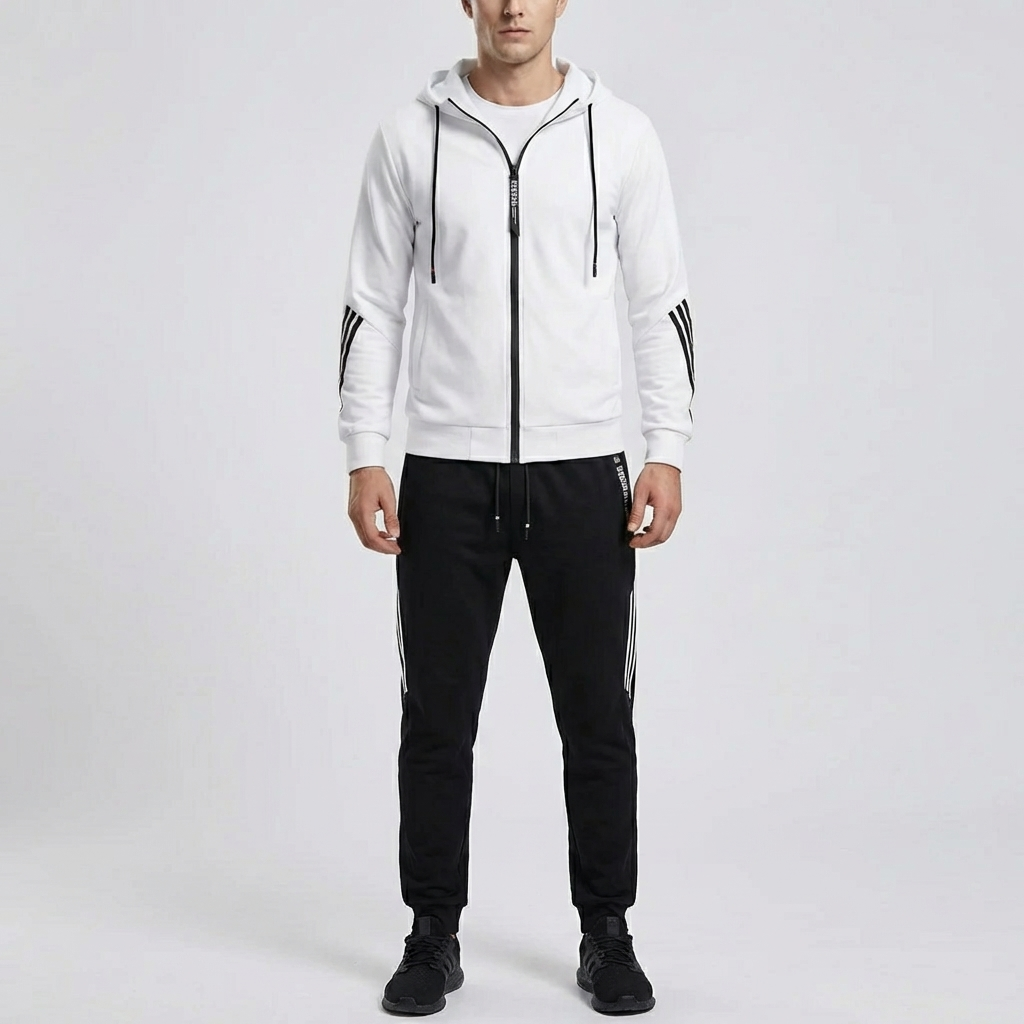 Zip-Up Hoodie Och Jogger Set