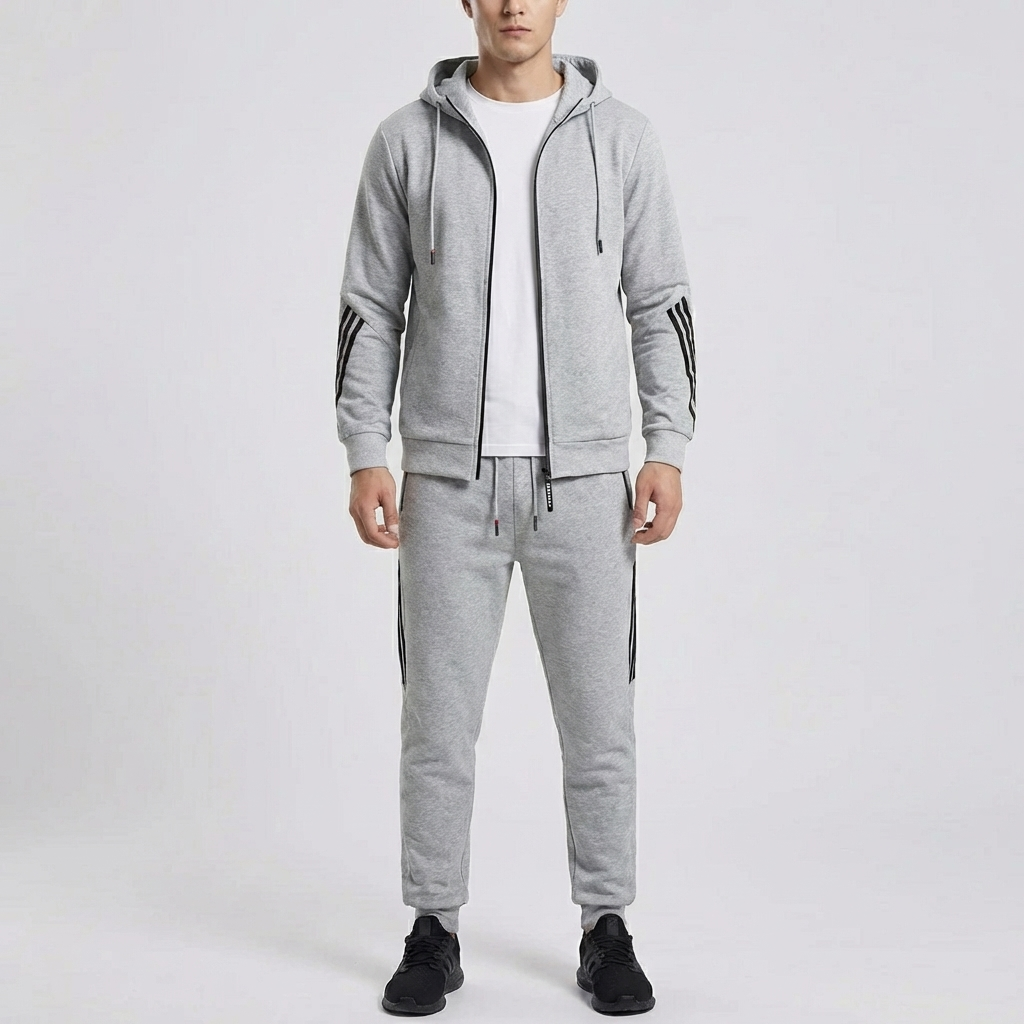 Zip-Up Hoodie Och Jogger Set