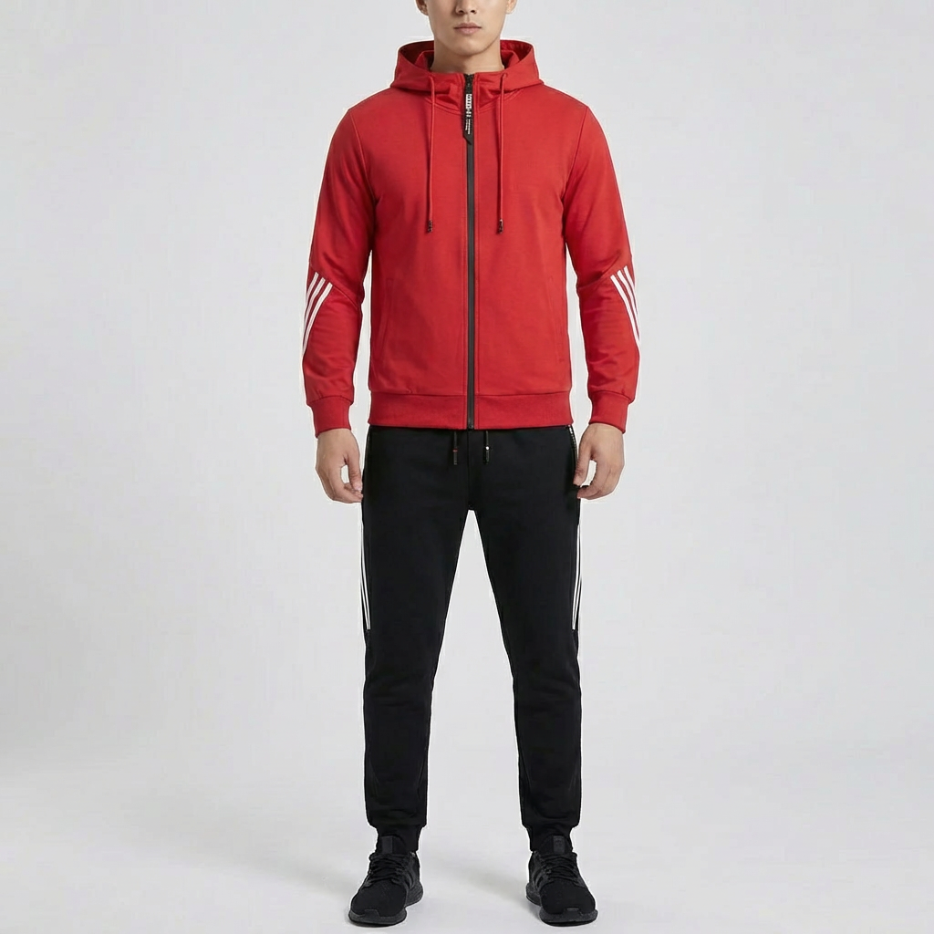 Zip-Up Hoodie Och Jogger Set