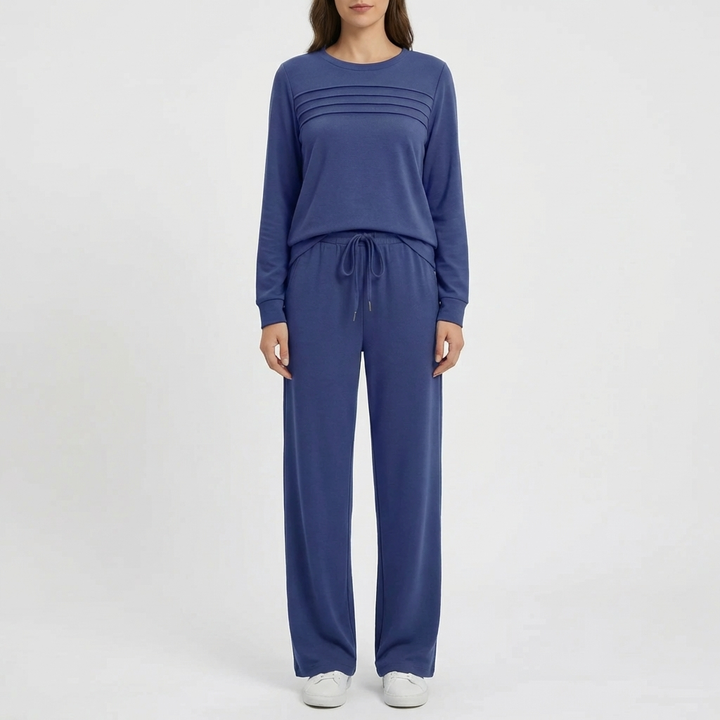 Mock Neck Långärmad Lounge Set